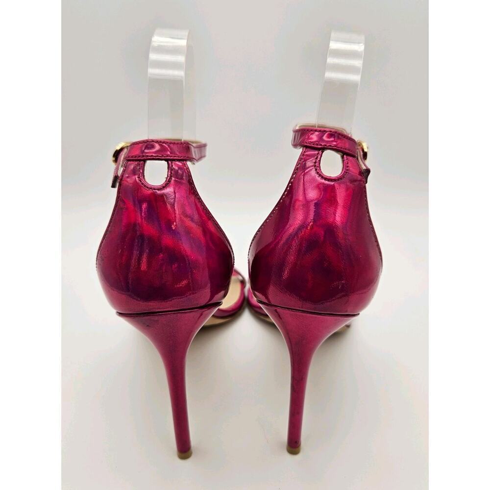 Stuart Weitzman Nudistcurve 100 Stilleto Heel in Pink Fushia Iridesent Women 9 - Picture 5 of 10